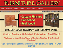Tablet Screenshot of furnituregalleryinc.com